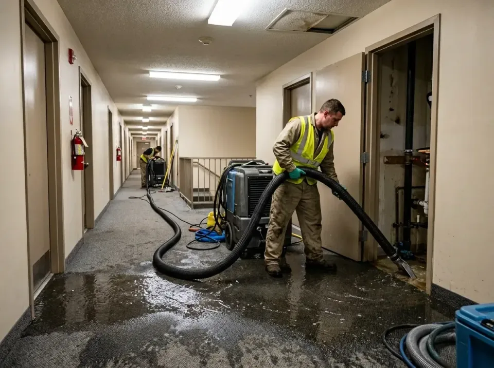 multi-unit-apartment-hallway-f-005 — frequently asked questions, Emergency Burst Pipe Water Extraction & Removal in Cape Can…